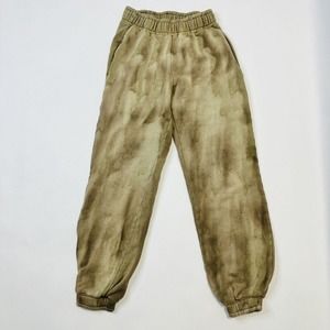 Cotton Citizen Distressed Tapered Joggers, Womens Size XS Olive Green $269
